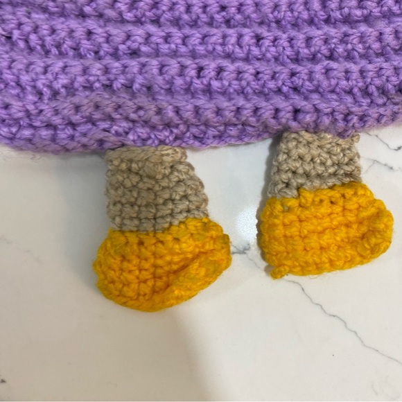 Crochet Rabbit bunny child backpack - Picture 9 of 10